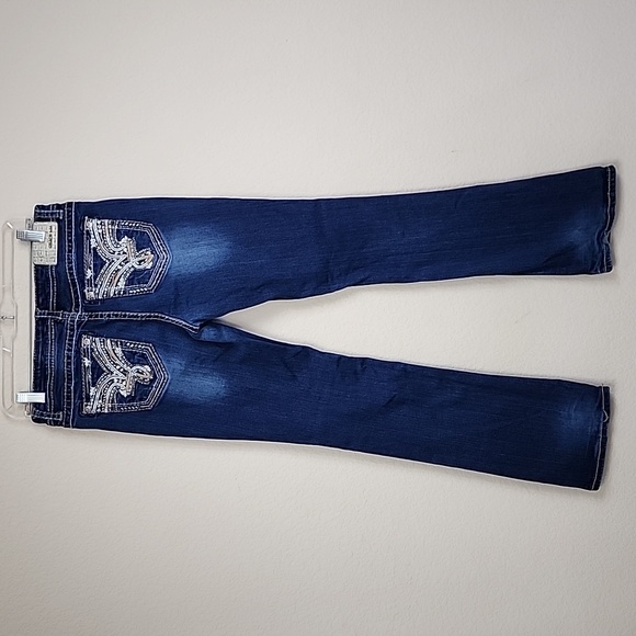 Grace in LA Embroidered Jeans - Picture 4 of 7